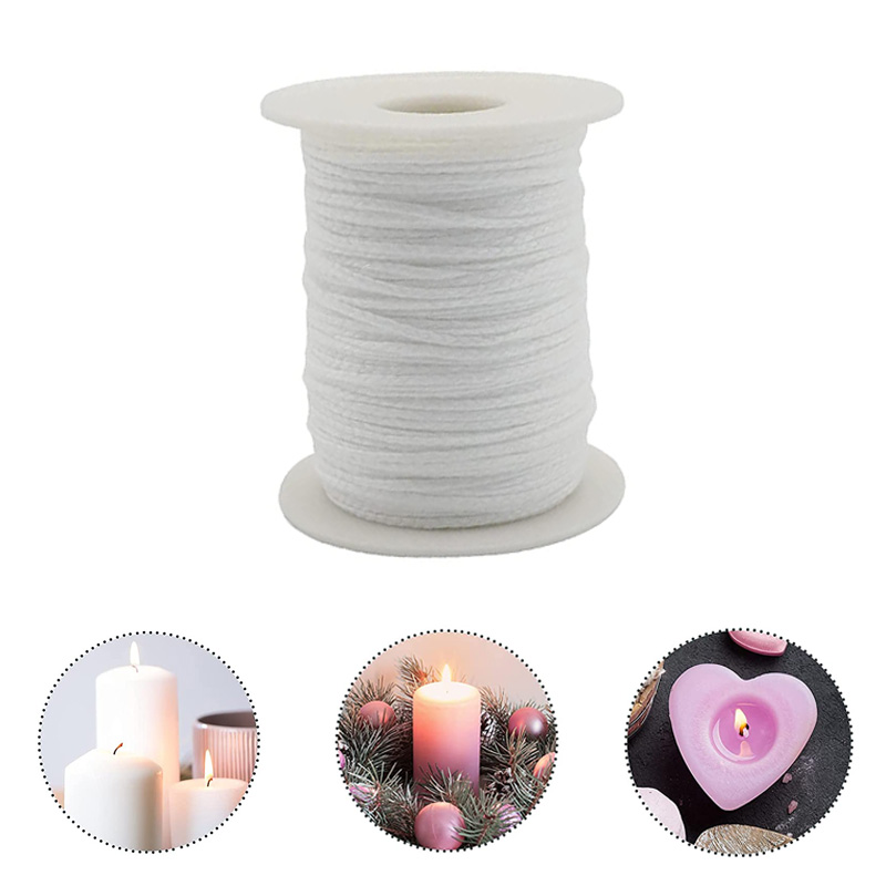 Candle Oil Supplies - 1ม้วน61M Braid เทียน Wick Spool 2Mm