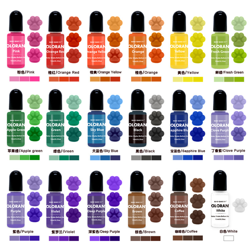 Candle Supplies Storage - 20 สีเทียนสีย้อมเทียนขี้ผึ้ง WAX Pigment Dye สีเทียน