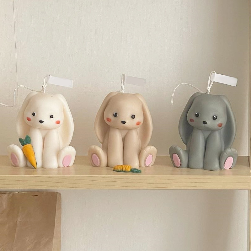 แม่พิมพ์ซิลิโคนรูปกระต่ายนั่ง3 - Candle Supplies Store บทวิจารณ์และราคา