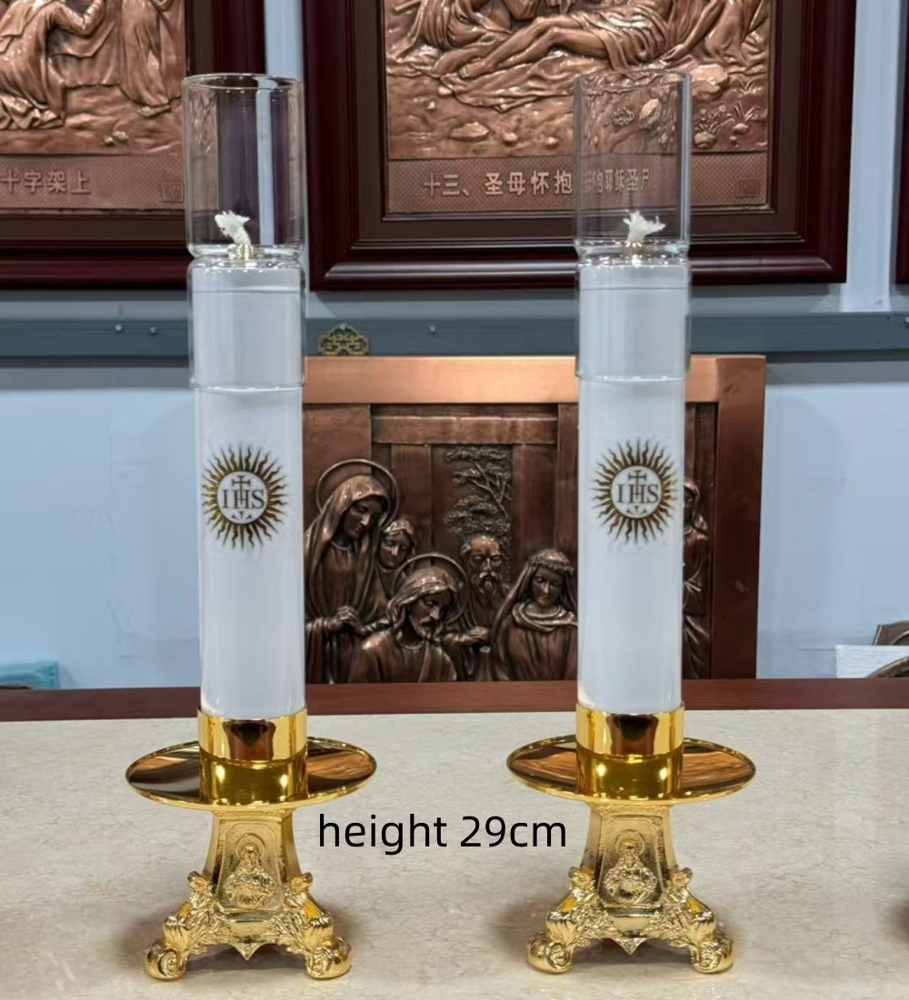 เชิงเทียนน้ำมันคาทอลิกพร้อมฝาค - Candle Oil Supplies บทวิจารณ์และราคา