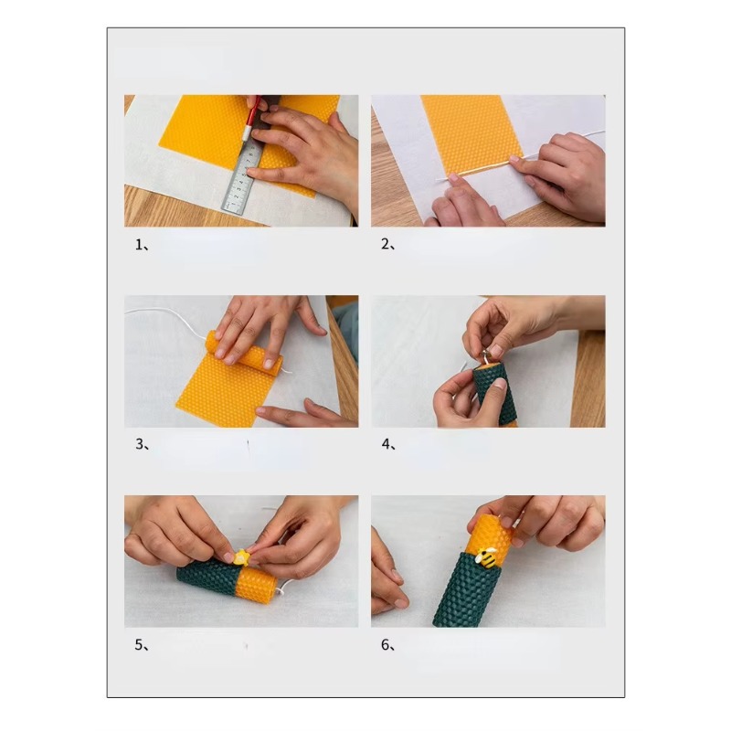 12 ชิ้น/ชุด แผ่นขี้ผึ้งขนาด 15 - Beeswax Sheet Roll บทวิจารณ์และราคา