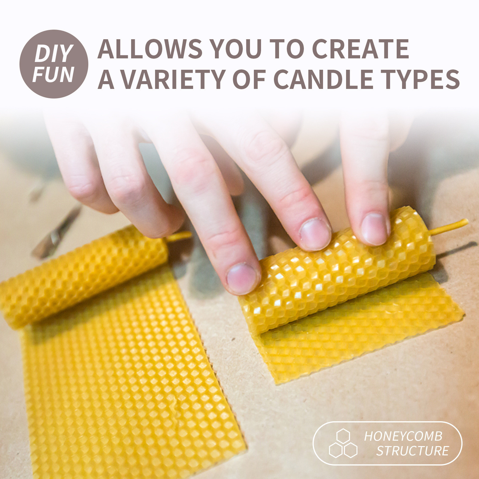 10/20/30pcs ขี้ผึ้งธรรมชาติแผ่ - Beeswax Sheet Roll บทวิจารณ์และราคา