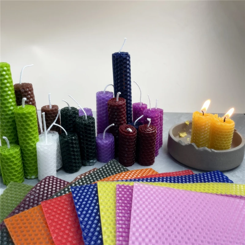 15*20/20x20 ซม.สีขี้ผึ้งแผ่นเท - Beeswax Sheet Roll บทวิจารณ์และราคา