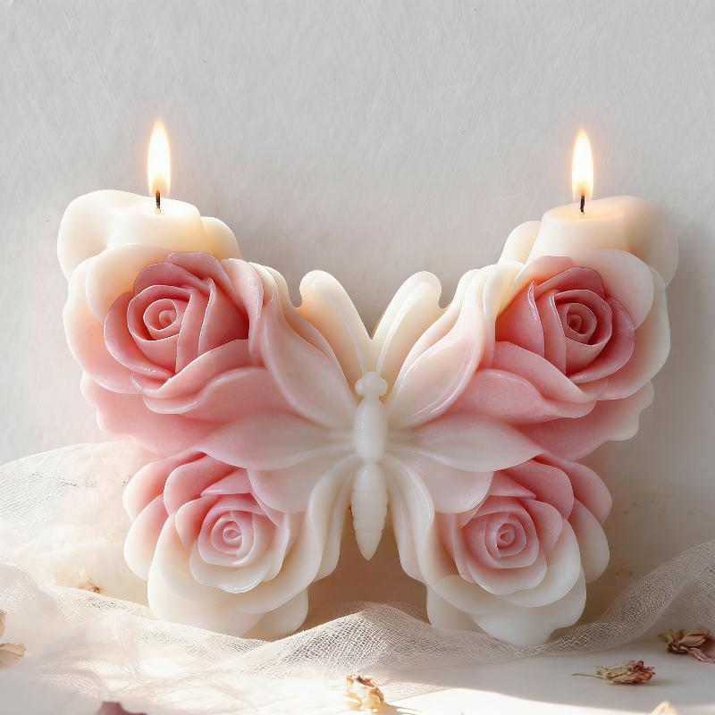แม่พิมพ์ซิลิโคนรูปผีเสื้อกุหลา - Candle Supplies Storage บทวิจารณ์และราคา