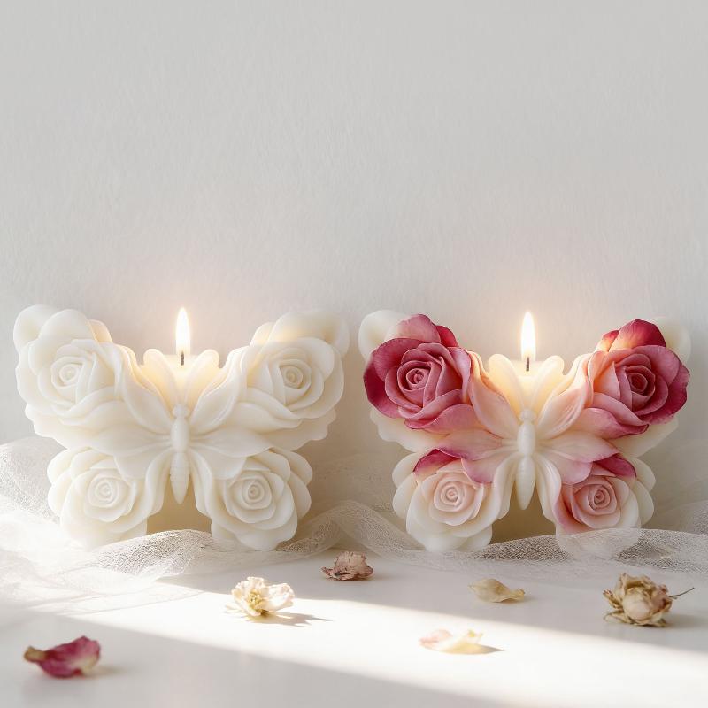 แม่พิมพ์ซิลิโคนรูปผีเสื้อกุหลา - Candle Supplies Storage บทวิจารณ์และราคา