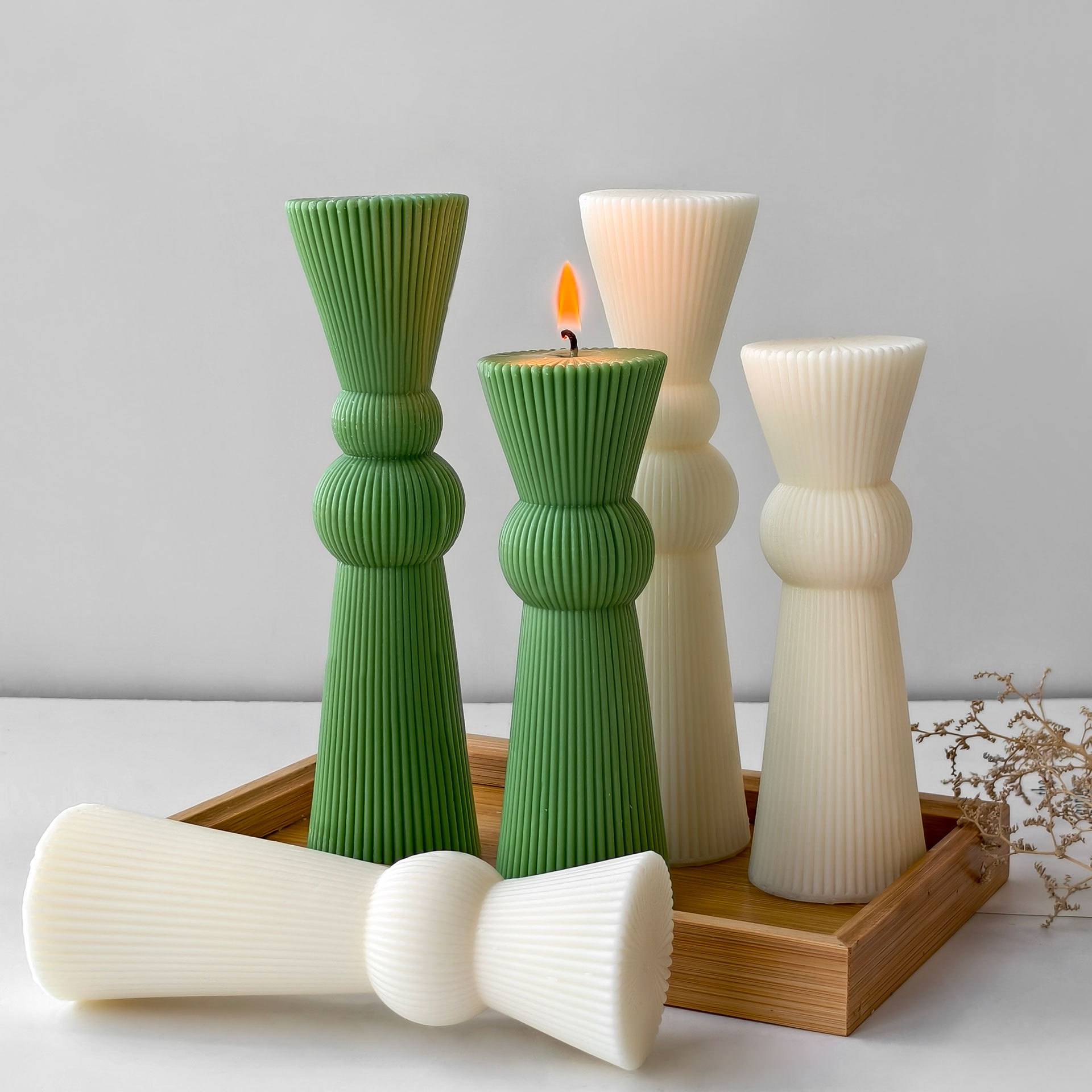 DIY ยาวลายเสาเทียนแม่พิมพ์ Han - Candle Supplies Storage บทวิจารณ์และราคา